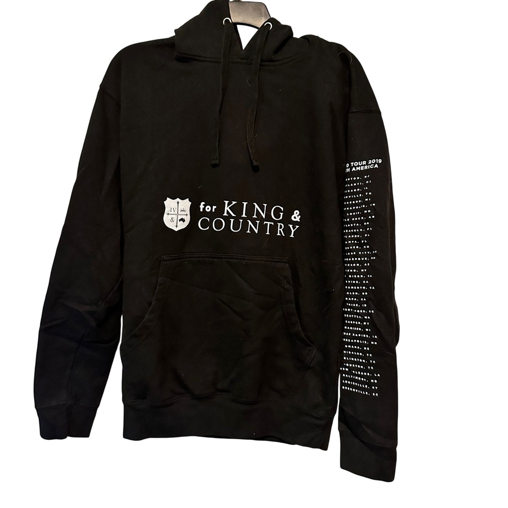 For King & Country 2019 World Tour Hoodie Burn The Ships Black Mens‎ Medium M